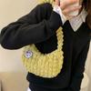 Fashion Cloud Bag Simple Shoulder Armpit Bag Niche Personality Pleated Hand Bag Trend