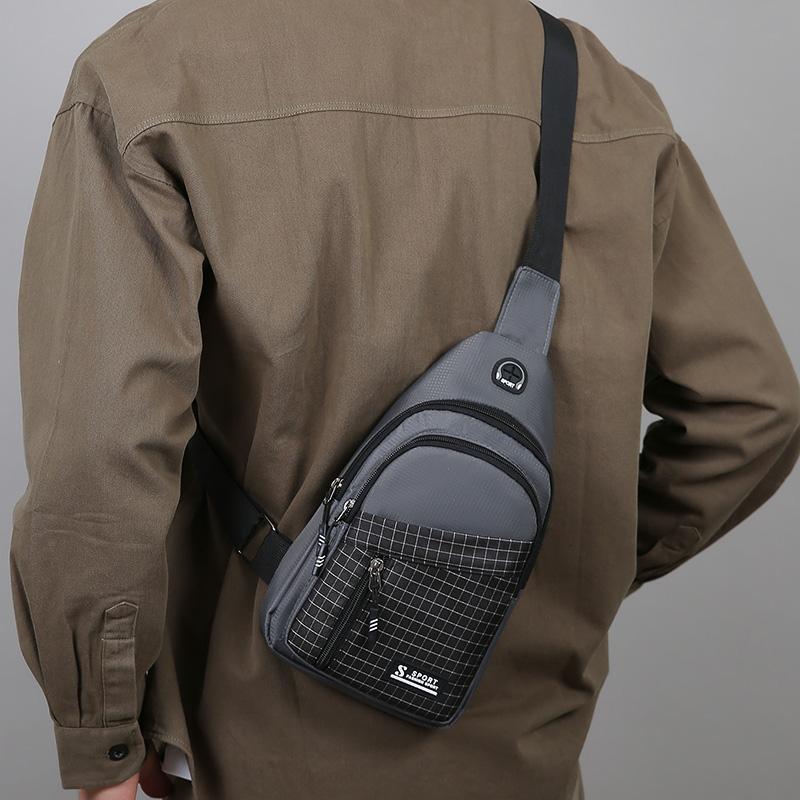 Men's Fashion Chest Bag - Large Capacity Crossbody Sling for Daily Wear, Work & Travel