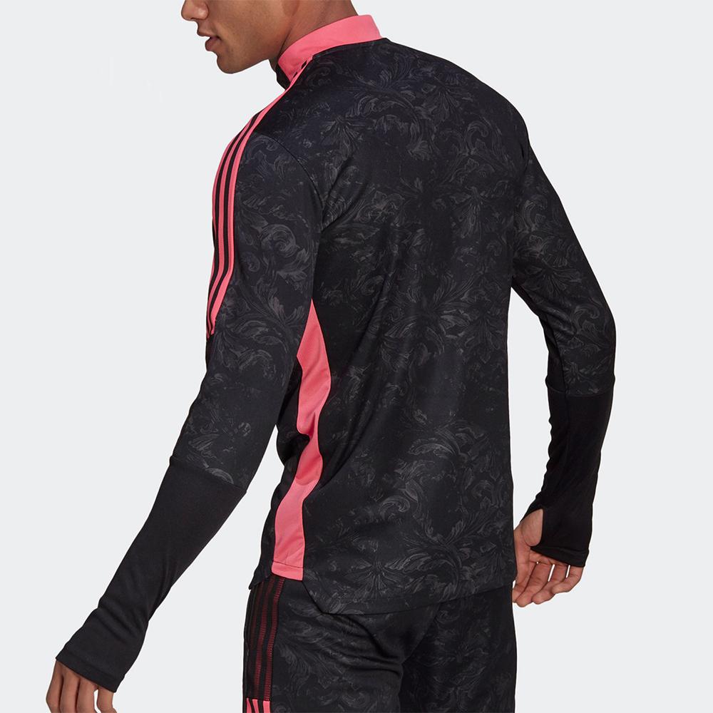 Adidas Tréninkový fotbalový dres s dlouhým rukávem sezóny 20-21 Real Madrid Pánské topy Černá GL0040