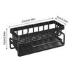 Kitchen Sink Rack Organizer Kitchen Sink Sponge Holder With Self-draining Tray Dish Soap Scrub Dishcloth Shelf Stainless Steel