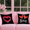 Dekoracja na Walentynki Poszewka na poduszkę 2 w 1 Dwustronna Pluszowa Poszewka na poduszkę | Samochód/Sofa/Łóżko | Idealny Prezent
