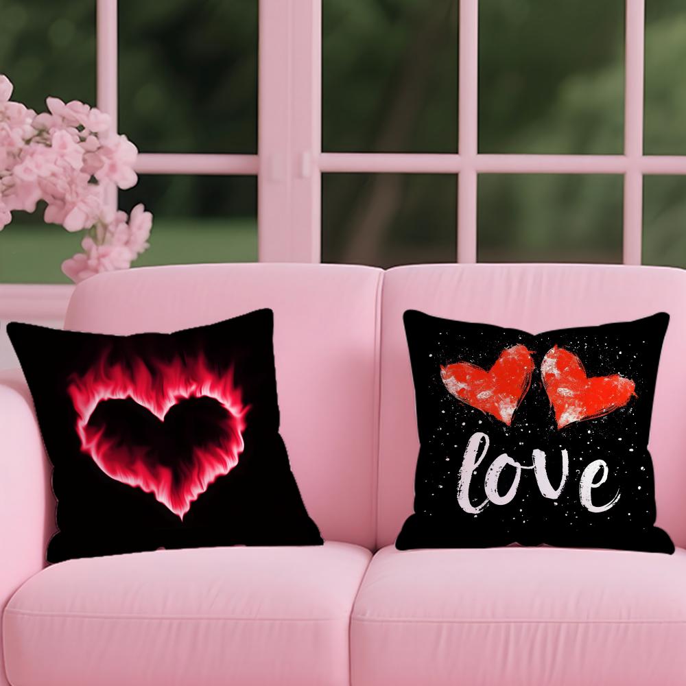 Dekoracja na Walentynki Poszewka na poduszkę 2 w 1 Dwustronna Pluszowa Poszewka na poduszkę | Samochód/Sofa/Łóżko | Idealny Prezent