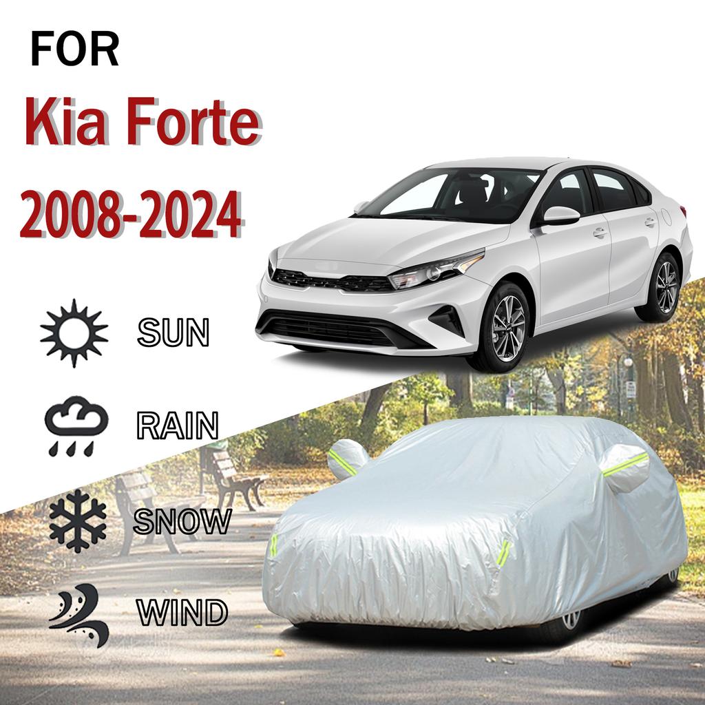 For Kia Forte 2008-2024 Outdoor Protection Full 190T Car Covers Snow Cover Sunshade Dustproof Cover Car Exterior Accessories