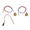 LED Toy Car Lights Remote Control Car Spotlights with   Metal Bracket 12mm Diameter RC Car Flashing Light Strips