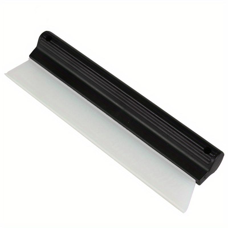 1Pc Black Small Soft Silicone Window Wiper for Car Glass Wiping, Home Kitchen Toilet Cleaning