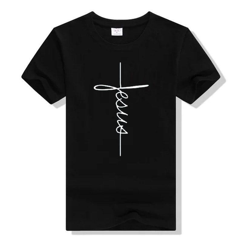 

Premium Quality Jesus Belief Power Cross T-shirt Faith Women Tops For Every Occasion XL