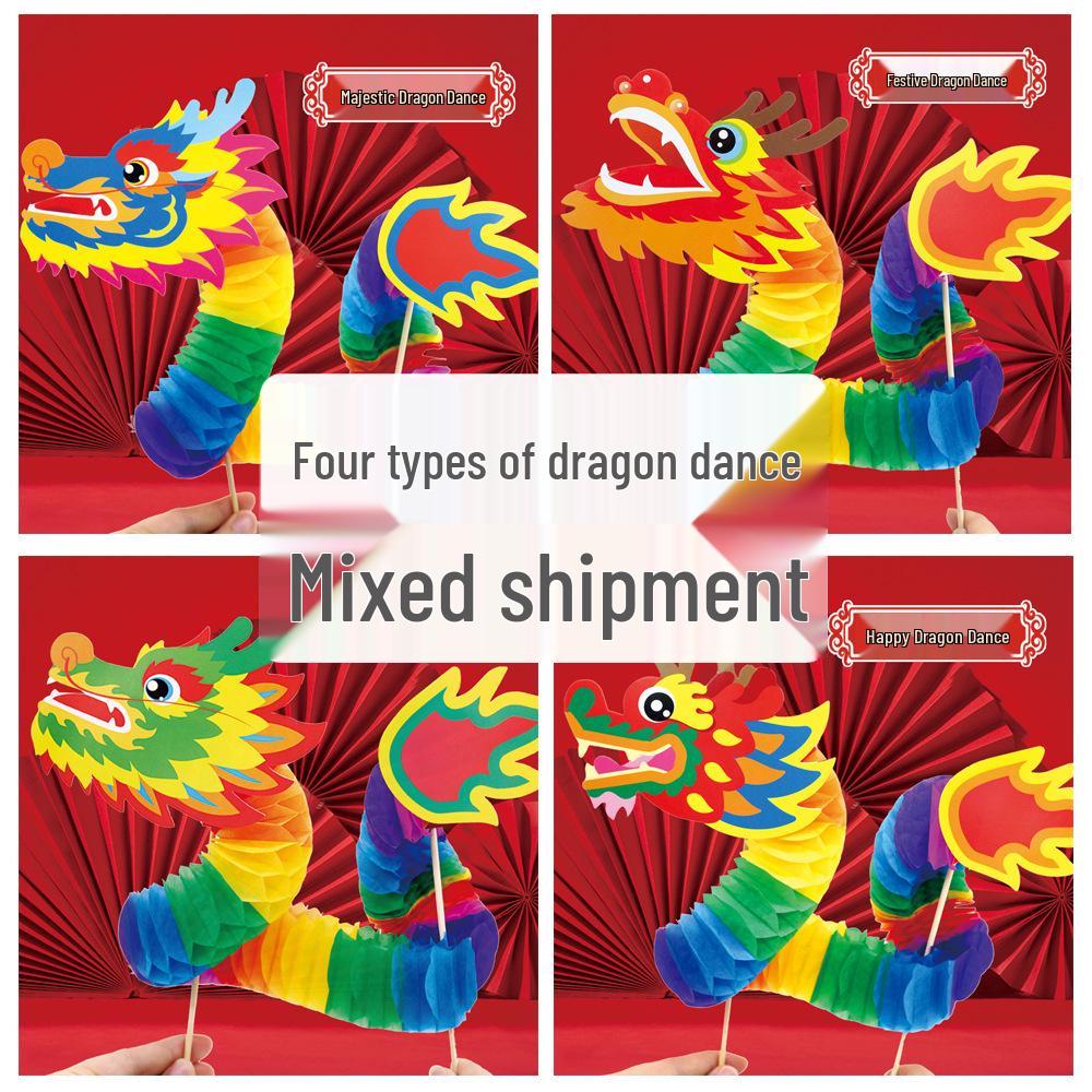 Chinese Dragon Dance Wedding Photo Props DIY Kit for Kids
