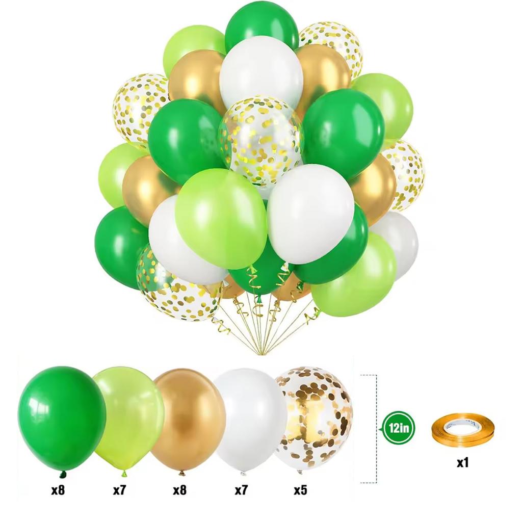 35 Stück Rosa, Grüne und Lila Luftballons Valentinstag Geburtstag Hochzeit Dekoration Jahrestag Geschlechtsenthüllung Bögen Set