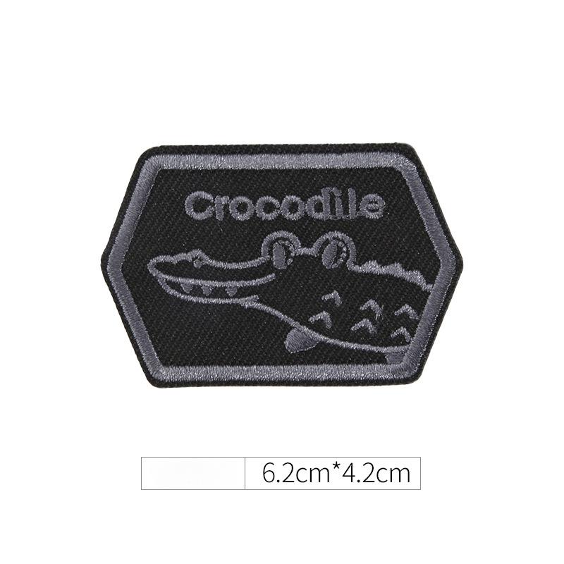 

Самоклеящаяся нашивка для одежды, бесшовная, для мужских и женских пуховиков с дырками и бесшовная ремонтная вышивка, высококачественная бесшовная тканевая наклейка crocodile