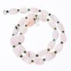 Natural Rose Quartz Aventurine Gemstone Smooth Beads Necklace 4-15 Mm 18" UB-8662
