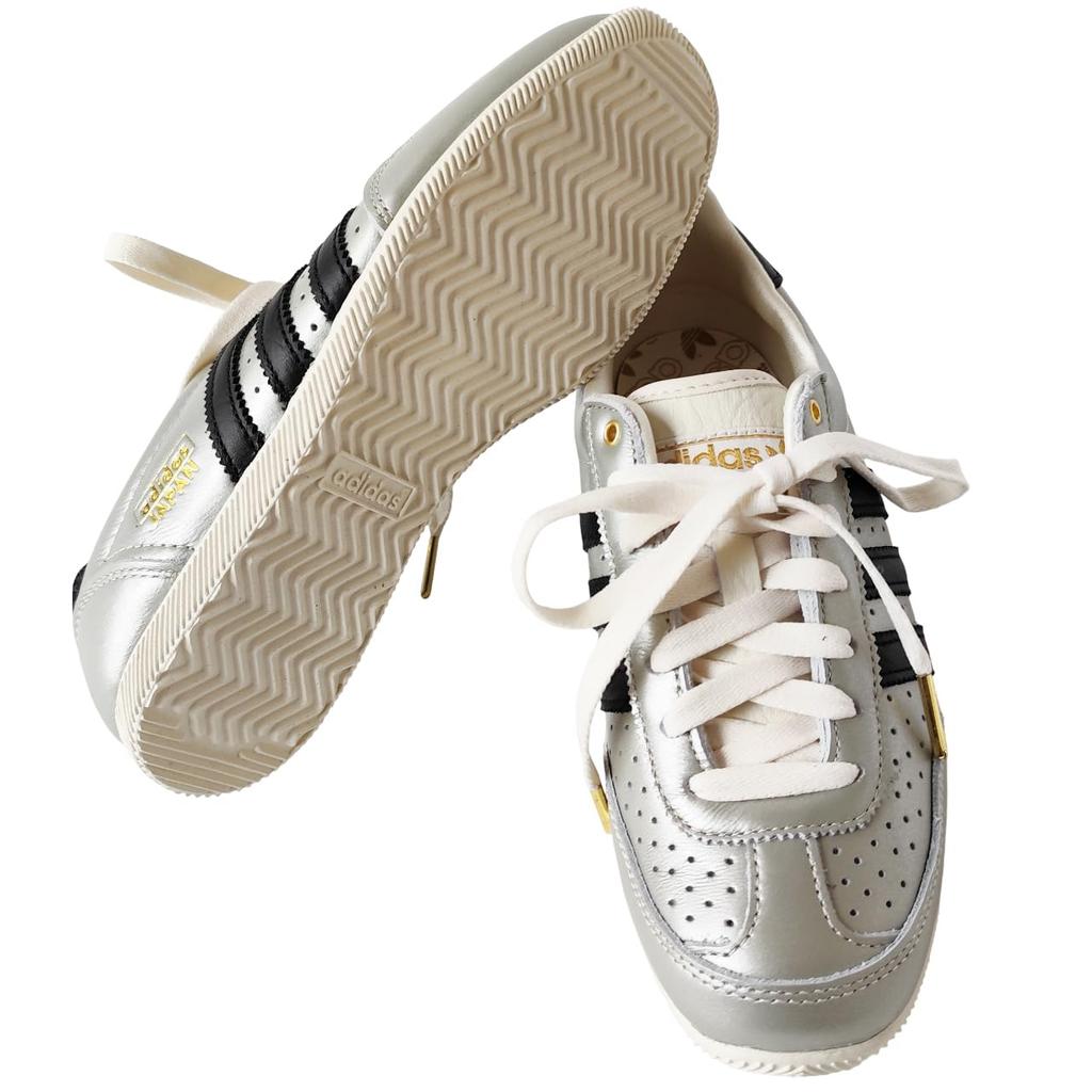 adidas Originals JAPAN W Metallic Sneakers - Alumina/Core Black 24.0cm JS4015