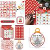 Festive Christmas Snowman Bingo Game With Paper Cards And Play Instructions For Kids