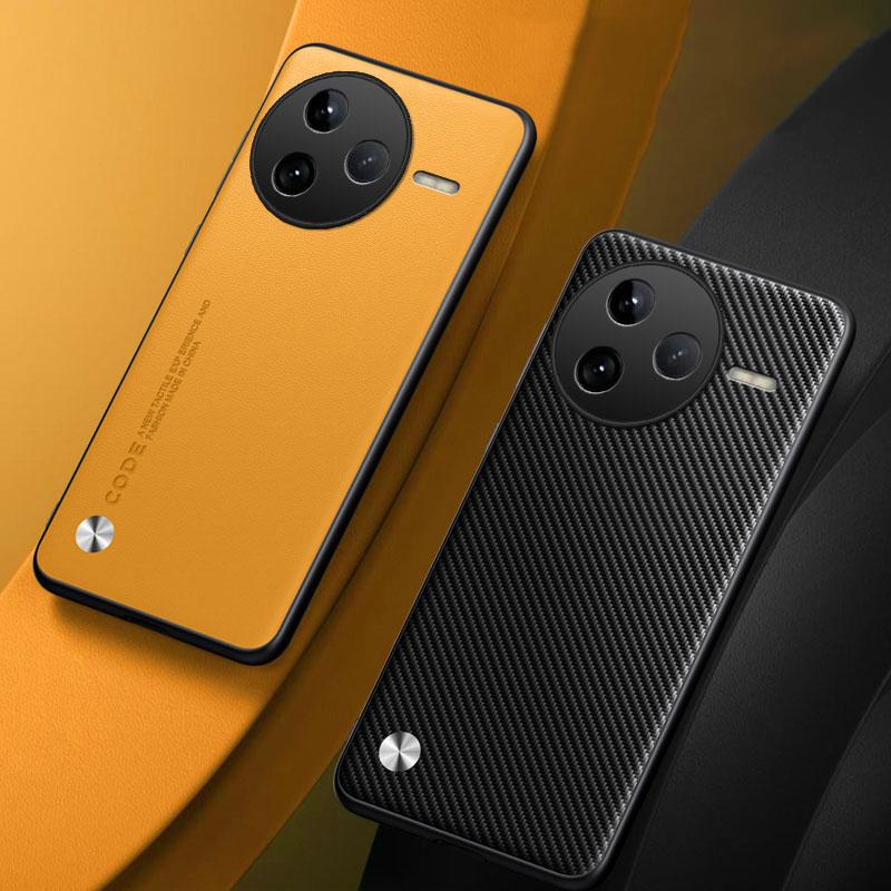 Luxury PU Leather Case For Xiaomi Poco F7 Pro 5G Back Cover Matte Silicone Shockproof Full Protection Phone Case For PocoF7 Pro