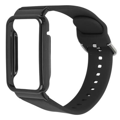 Silikonowy Pasek do Zegarka z Ochronnym Etui Bumper Akcesorium Zamienne Pasujące do Mi Band 7 Pro