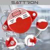 2 Sets Gate Valve Lockout and Safety Padlocks, Valve Lockout Device for 1 to 2-1/2 inch Diameter Valve Handles, Suited for Outdoor Water Spigot