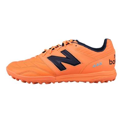 442 V2 Pro Runde Zehenpartie Schnürschuh Minimalistisch Vielseitig TF (Gummistollen) Leder Fußballschuhe Unisex Fußballschuhe Orange MS41TH2-2E