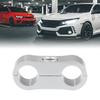 X AUTOHAUX 5pcs AN4 Hose Separator Clamp Fuel Line Connector Silver Tone Fuel Hose Replacement