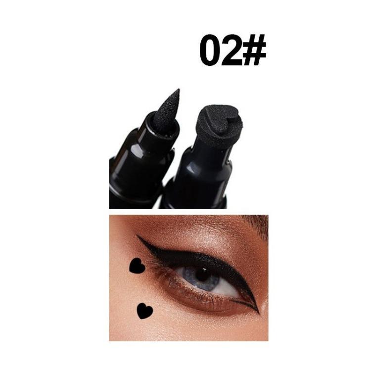 Velké razítko tužka tekutá oční linka voděodolná rychleschnoucí černá tužka na oči s oční linkou kosmetická oboustranná oční linka