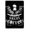 [SQ-DGLZ]Coffee Metal Sign Vintage Metal Plaque Plate Decor For Pub Bar Wall Decor Tin Signs Retro Cafe Poster Coffee Shop