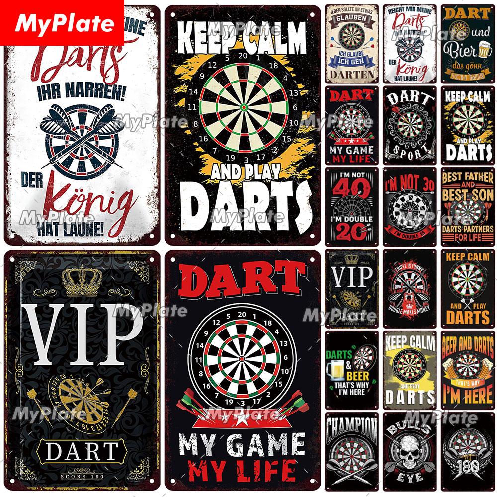 MyPlate Darts 180 Metal Sign Beer Bar Vintage Plaque Shop Tin Sign Plate Wall Decor For Bar Club Art Painting Poster Gift