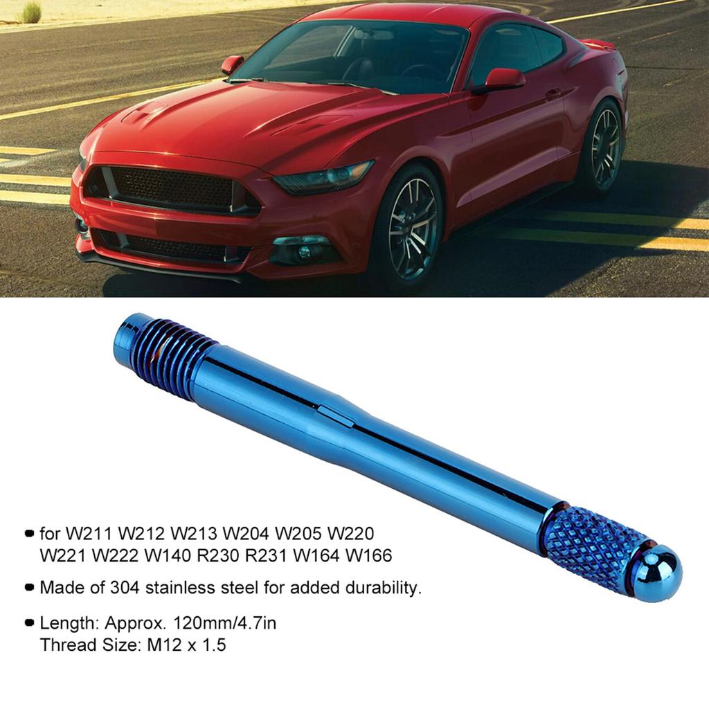 Car Tire Locating Pin M12x1.5 Wheel Installation Auxiliary Tool for Most German VehicleBaked Blue