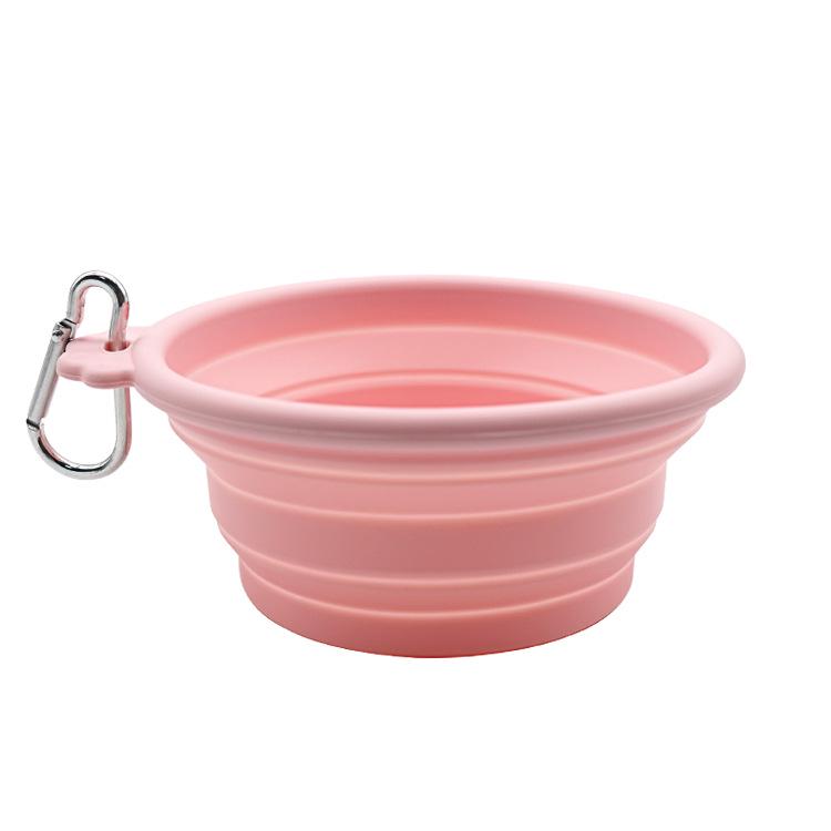 Collapsible Silicone Pet Food & Water Bowl for Cats and Dogs - Portable and Foldable for Outdoor Use