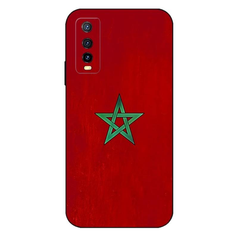 Morocco Flag Phone Case For VIVO Y31 IQOO U5 U5x 9 V21e V23 Y31s Y73 X60 X70 X80 Y33s Y21 Y76 Y15s T1 Pro Plus Cover