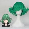 Anime One Punch Man Senritsu No Tatsumaki Cosplay Wig 30cm Short Curly Wavy Heat Resistant Synthetic Hair Wigs