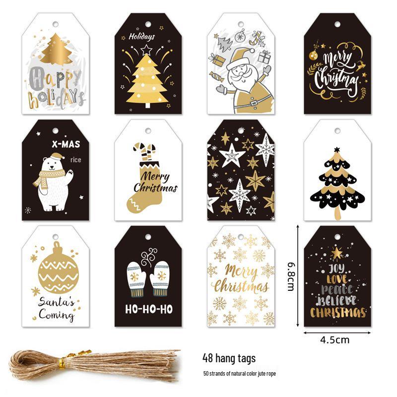 Christmas Tree Hanging Tag & Gift Message Card