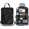 Waterproof Car Back Seat Organiser with Tablet Holder,Foldable Durable Storage Bag for Travel,Car Organiser Back Seat for Kids,Multi-Pocket Universal