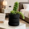 Creative Tire Shaped Flowerpot Green Potted Plants Container Home Courtyard Garden Decor Resin Handicrafts Ornament Gift