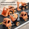 Excavator Bulldozer Transport Truck Mixer Truck Kid Toy With Movable Joints For Toddler Play