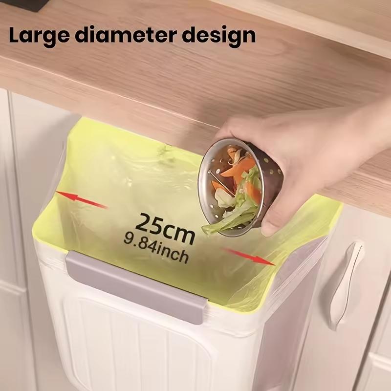 1pc Separate Trash Can Wastebasket Recycle Bin Thicken Food Kitchen Durable Save Hanging Home Space Waste Large Garden Garbage
