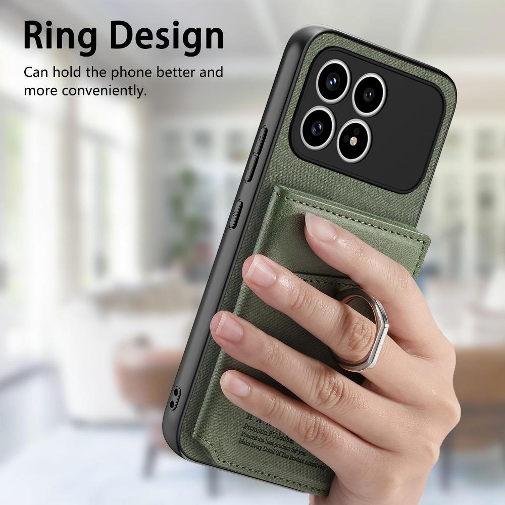 For POCO F8 Ultra 5G Luxury Case Leather RFID Card Wallet Back Panel Xiaomi Poco F8 Pro Case Mi PocoF8 Ultra F 8 Pro Ring Cover