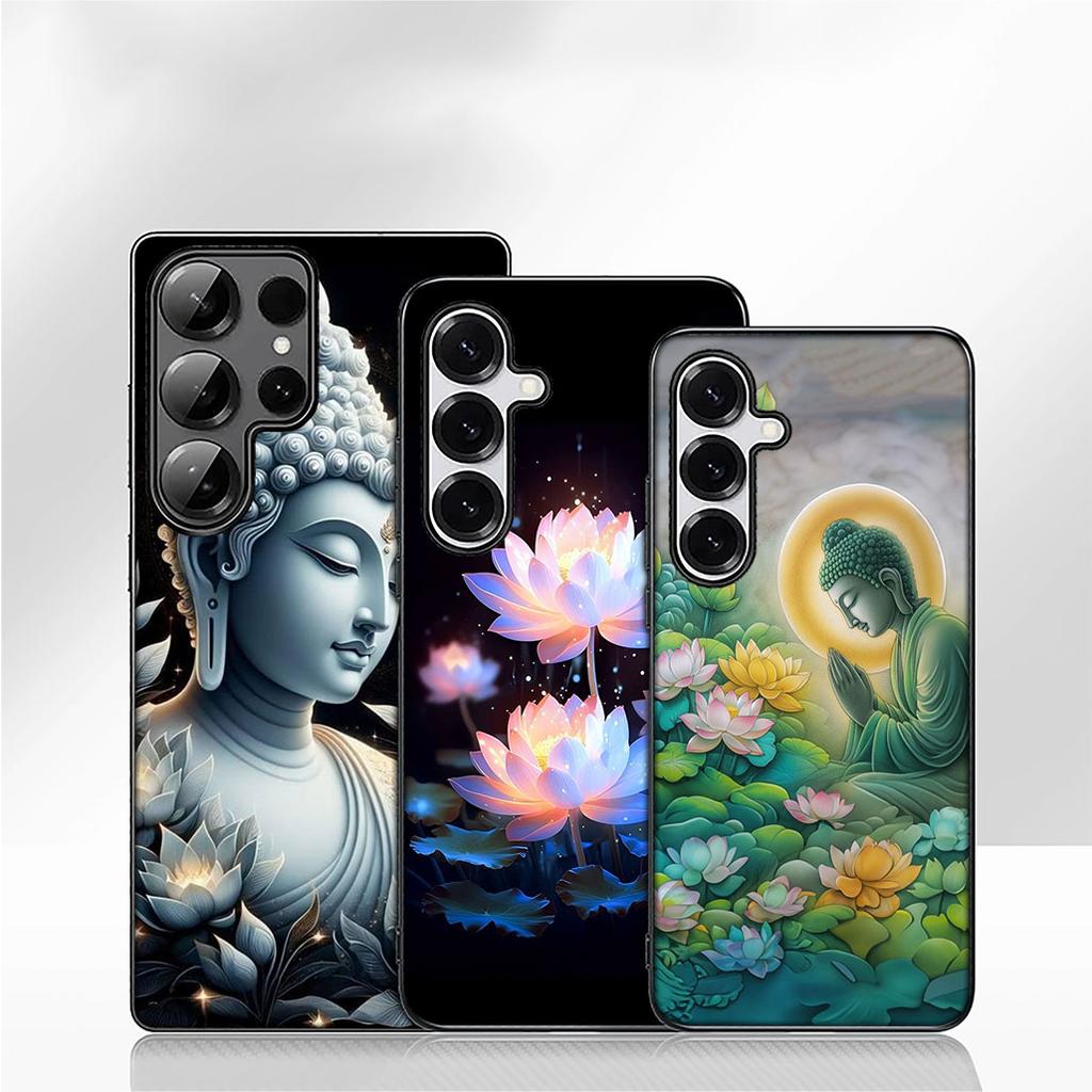 Lord Buddha Wallpaper Lotus Flower Case for Motorola Moto Edge 70 60 Fusion 40 NEO 20 Pro G Stylus G56 G96 G71 G73 G42 G51 G52