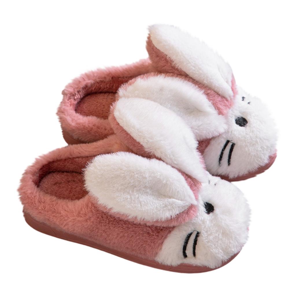 Winter Cartoon Bunny Home Warm Children's Cotton Slippers
