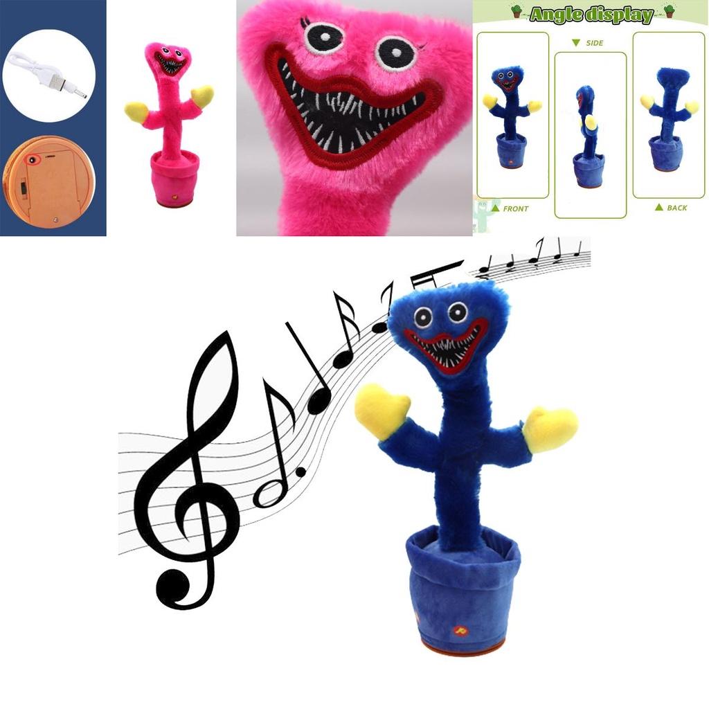 Poppy Playtime Huggy Wuggy Talking Cactus Plush Toy For Kids Interactive And Safe