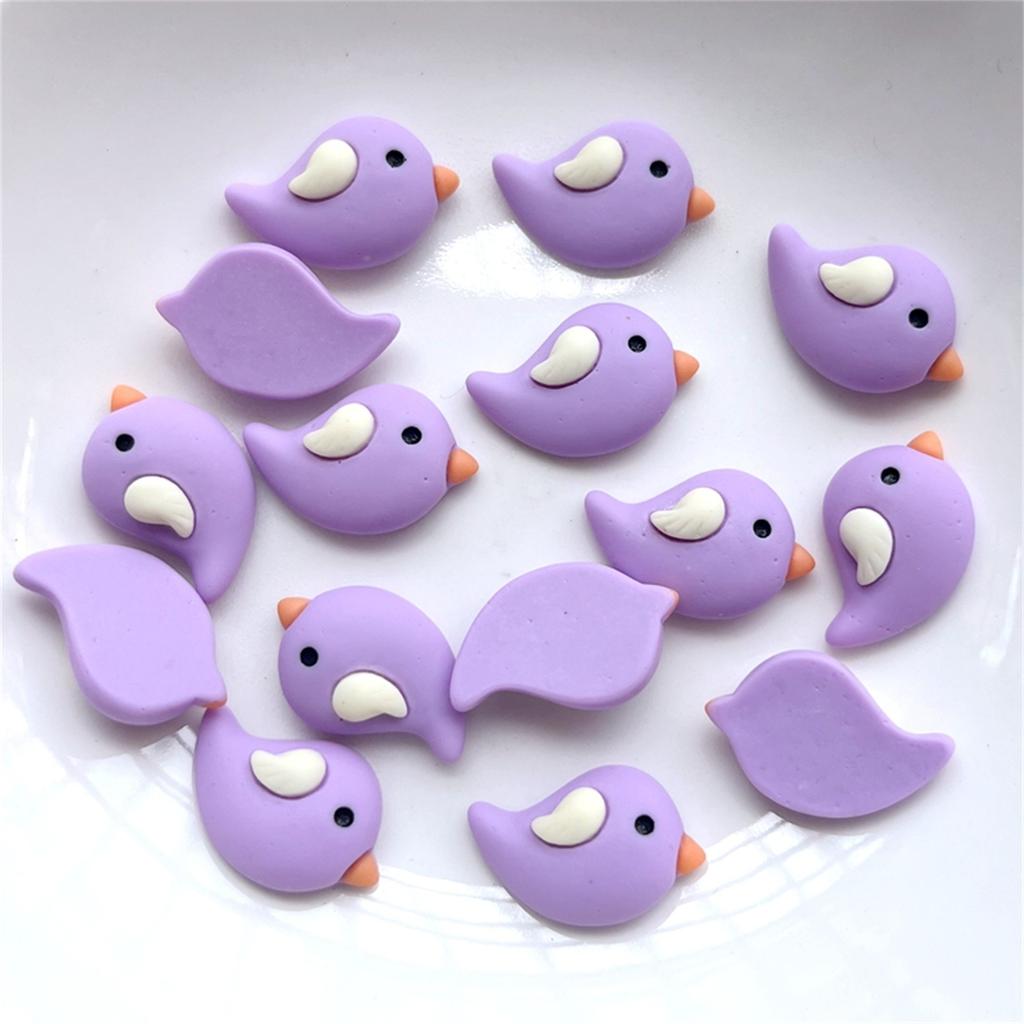 25 New Cute  Resin Mushrooms, Birds, Snails, Rabbits, Flat Back Mobile Phone Decoration Components,hair Hoop Accessories Set