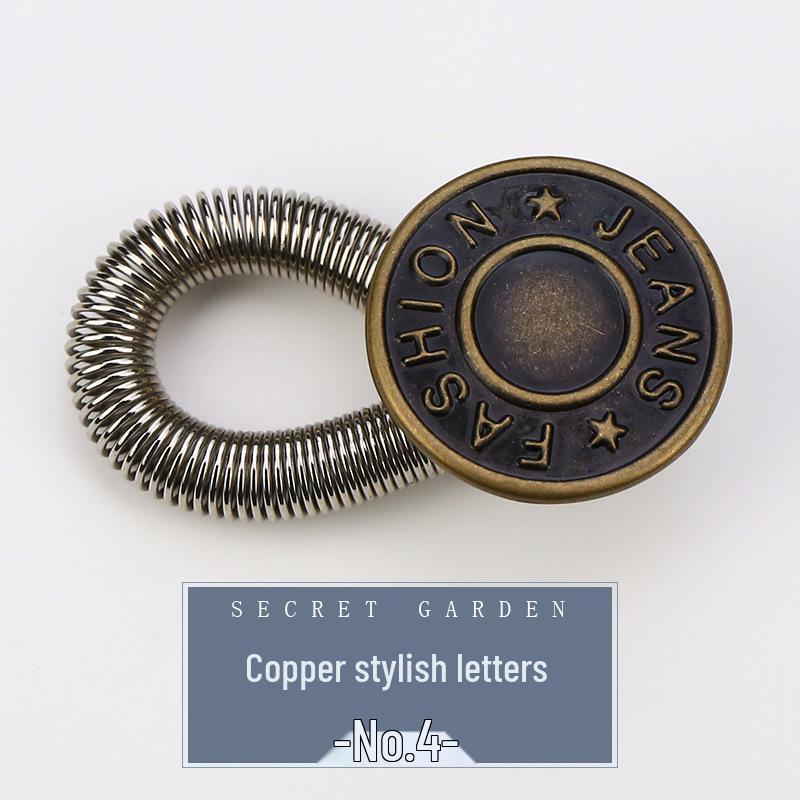 Adjustable Waist-Extender Jeans Buttons - Retractable, Detachable & Universal Buckles