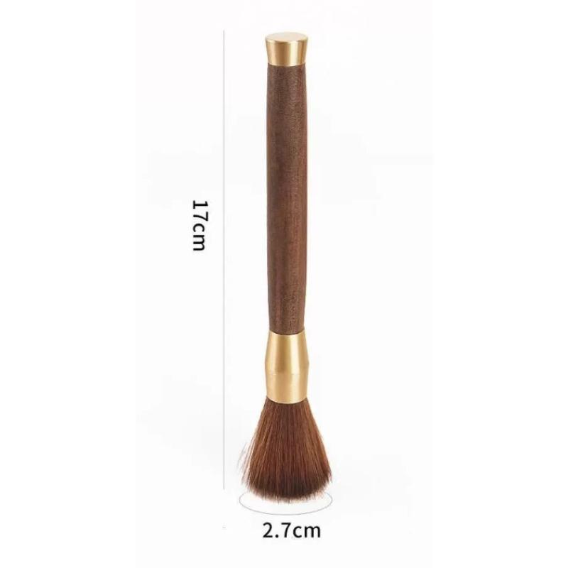 Tea Cleaning Brush Natural Soft Boar Bristle Ebony Handle Kung Fu Tea Ceremony Tool For Teapot Tea Tray Tea Room Accessory