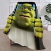 Cartoon S-ShrekS Cute Funny Blanket Plush Nap Sofa Rug for Living Room Warm Office Bedroom Birthday Home Travel Kid Gifts