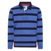 Lazy Jacks Mens Striped Long-Sleeved Rugby Polo Shirt