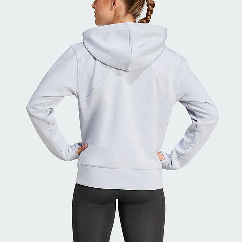 adidas Designed 4Climacool Training Full-Zip Hooded Sweatshirt Women Jacket Light-Silver JP2651