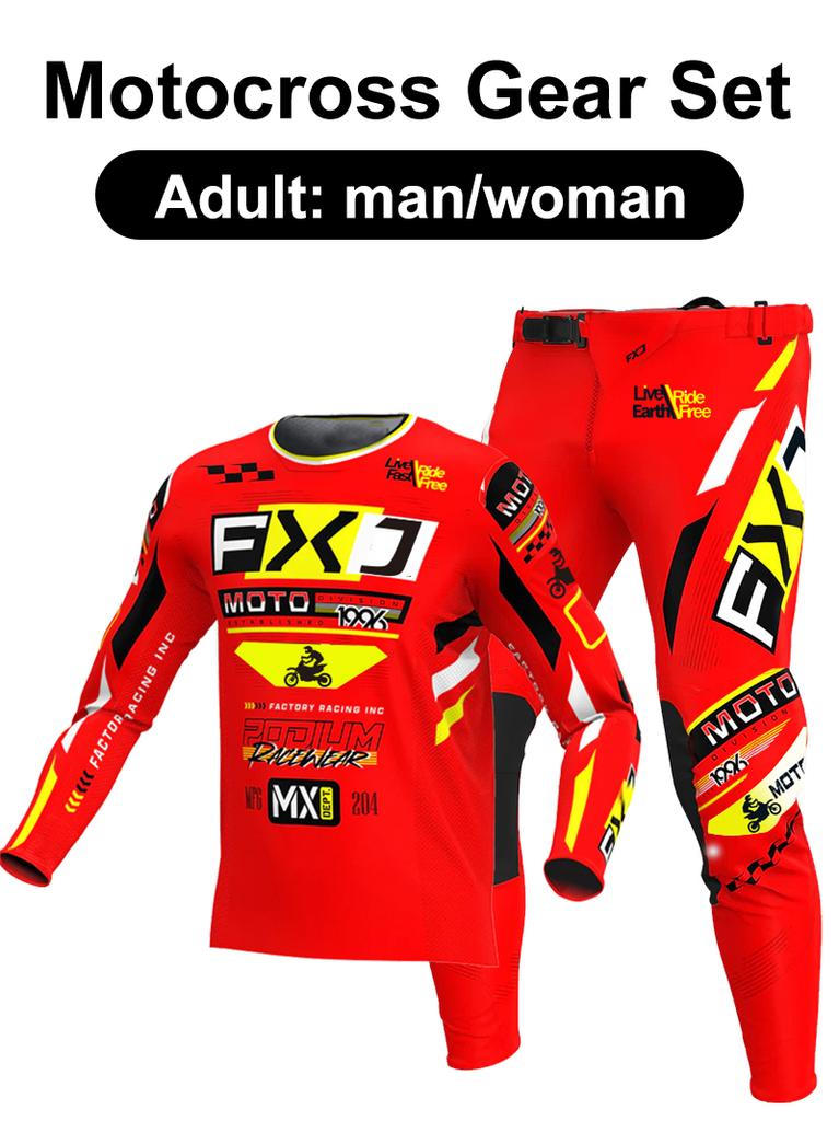 Motocross udstyrssæt Enduro cross Trøje Bukser Sæt Racer Udstyrssæt Off-road Herre Sæt Damebjerg Downhill Motorcykel MX