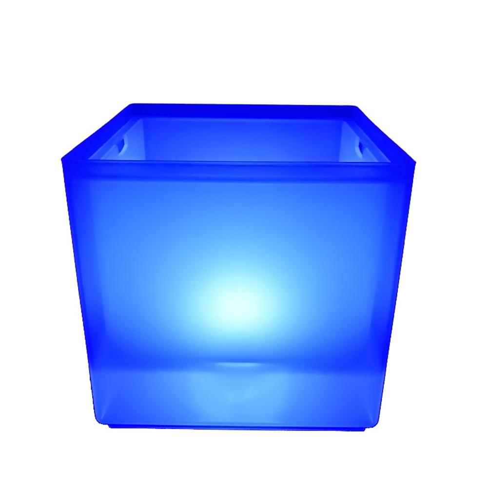 Double-Layer Beer Cooler Barrel Ice Buckets Square Champagne Wine Bucket for Nightclub Bar Party Pub Decoration