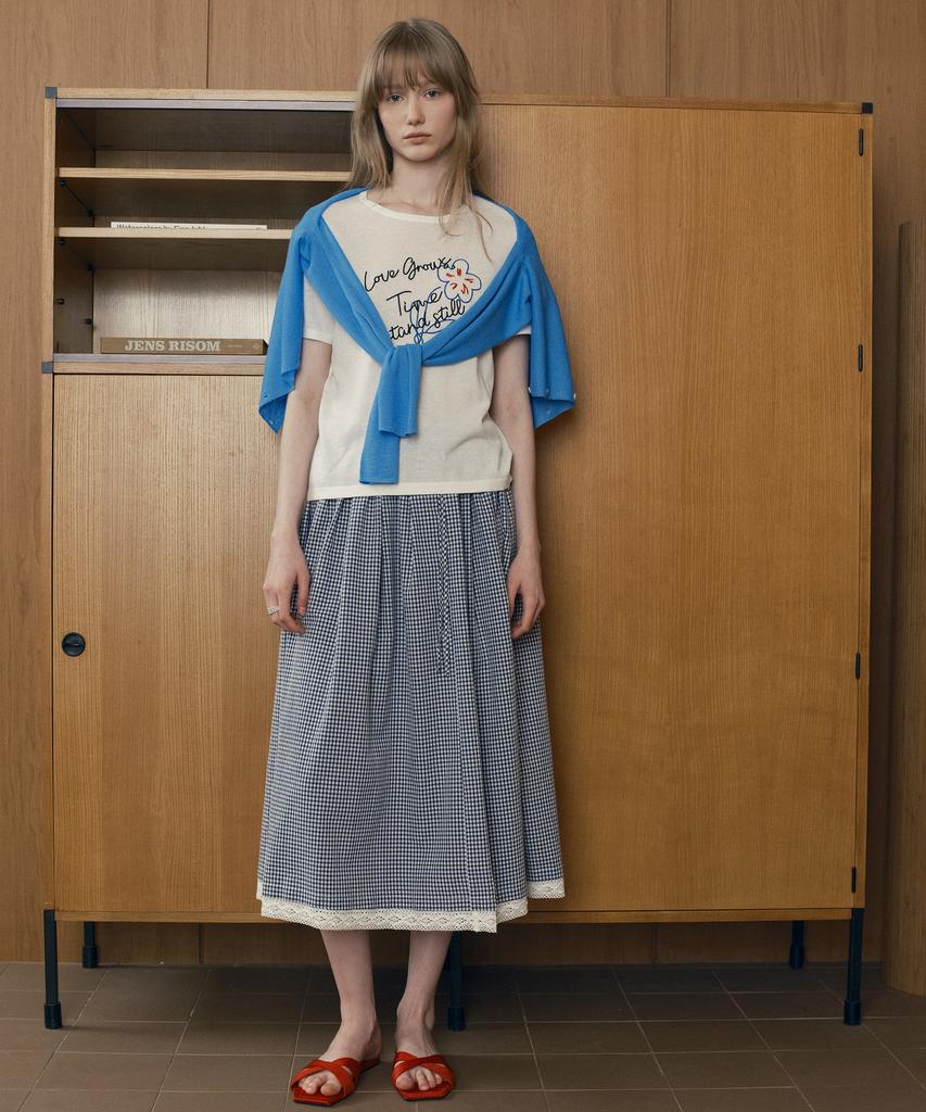 Jucy Judy Checkered Full Skirt J1Sk322A