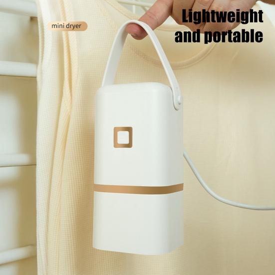 Electric Clothes Dryer Mini Laundry Dryer with Timer Function Easy To Use Low Noise Small Compact Electric Drying Machine with Dry Bag