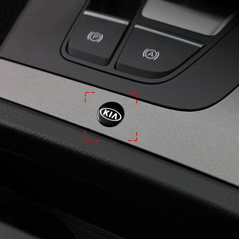 2/5/10Pcs 14mm Fashion Car Remote Key Fob Emblem Badge Radio button Sticker Accessories For KIA Cerato Sportage R K2 K3 K5 Sorento Sportage R Rio Soul
