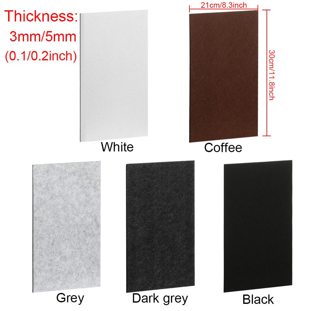 3/5mm 21*30cm Self Adhesive Furniture Leg Felt Pads Anti Slip Chair Table Mats Anti Scratch Floor Protection DIY Cutting