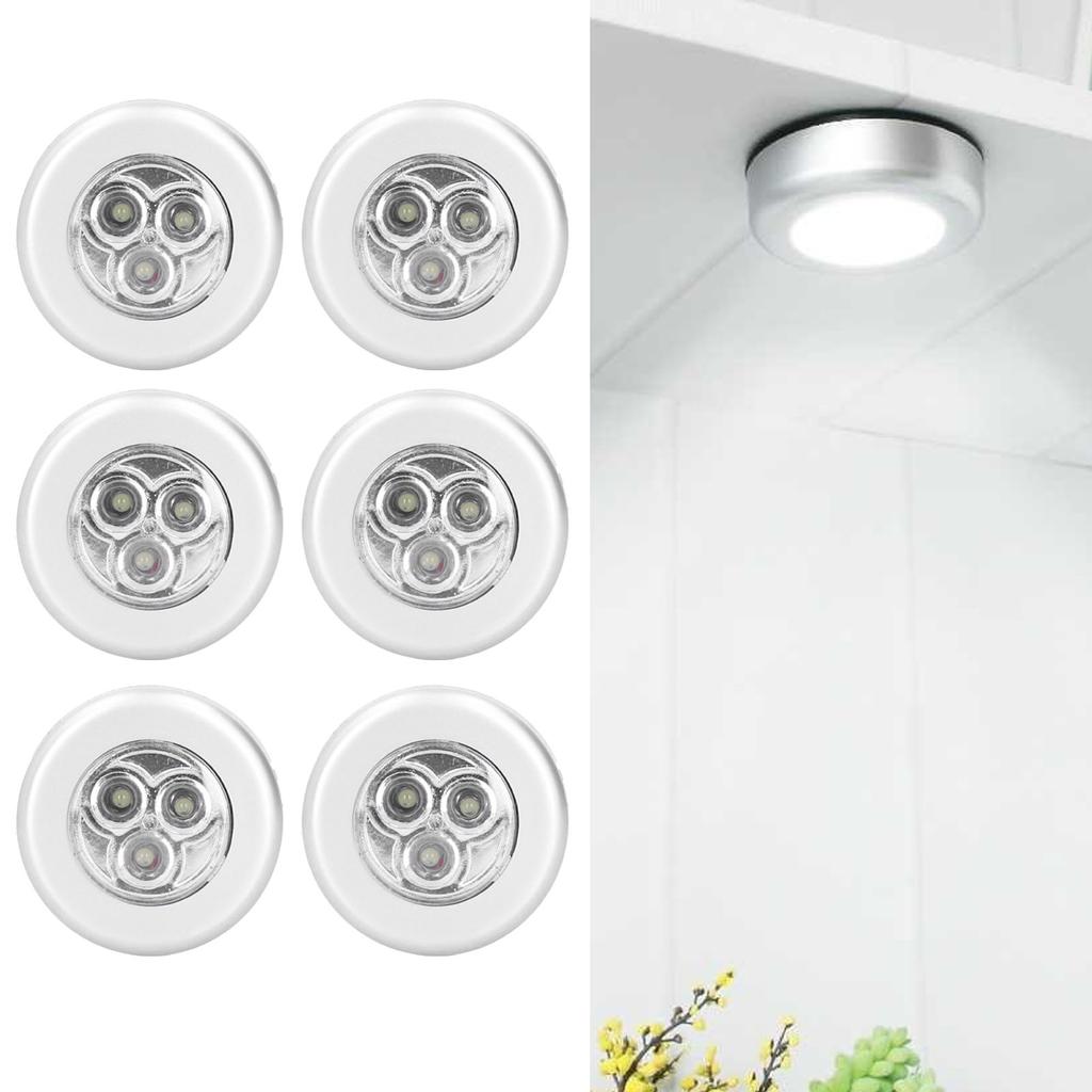 6PCS Cabinet Door Touch Control Light LED Hydraulic Hinge Closet Lights for Indoor Outdoor Furniture
